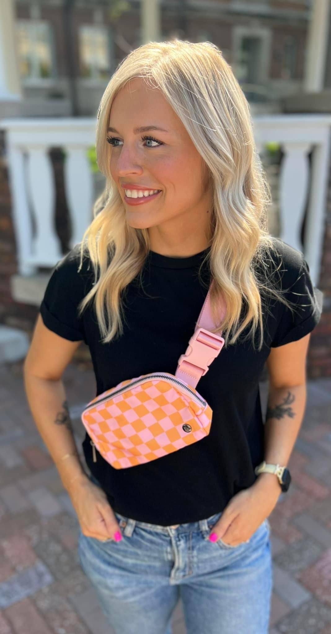 Checkered Bumb Bags