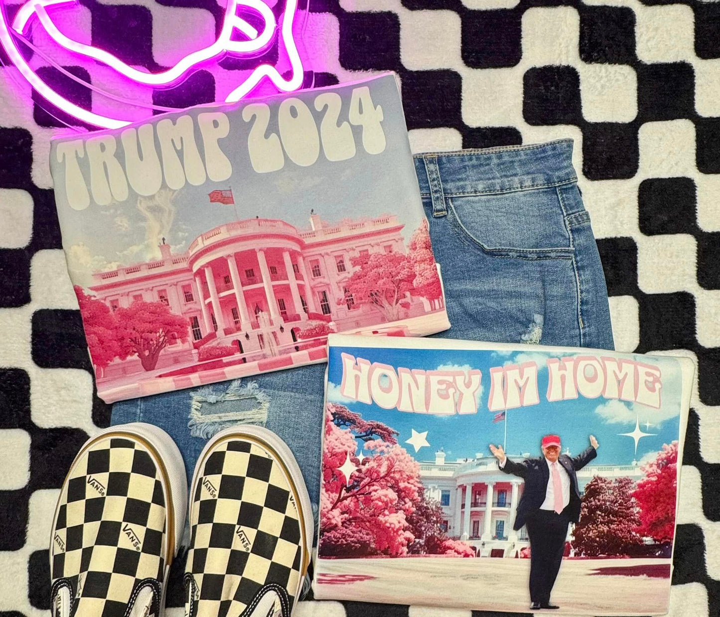 Big Pink House Graphic Tee