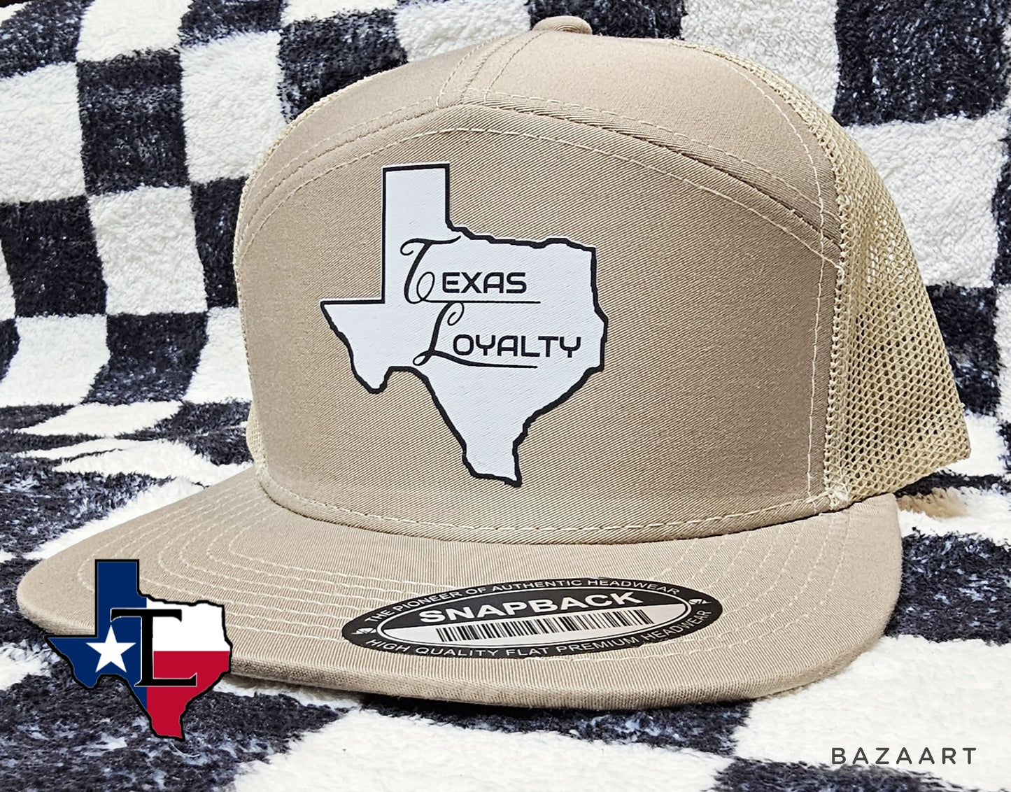 Texas Loyalty - Sand Flat Bill Snap Back