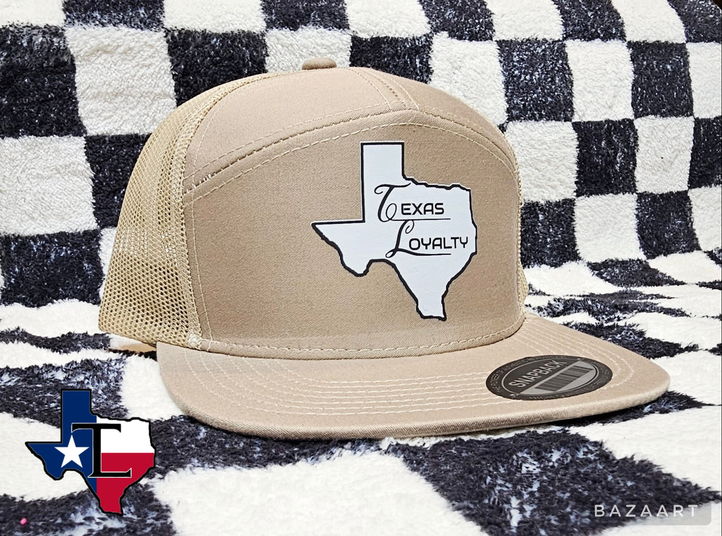 Texas Loyalty - Sand Flat Bill Snap Back