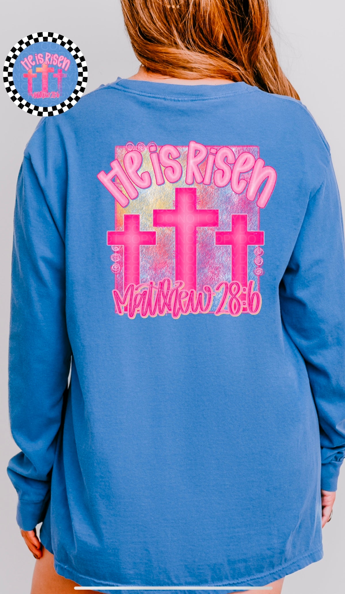 He is Risen 28:6 Graphic - Multiple Styles
