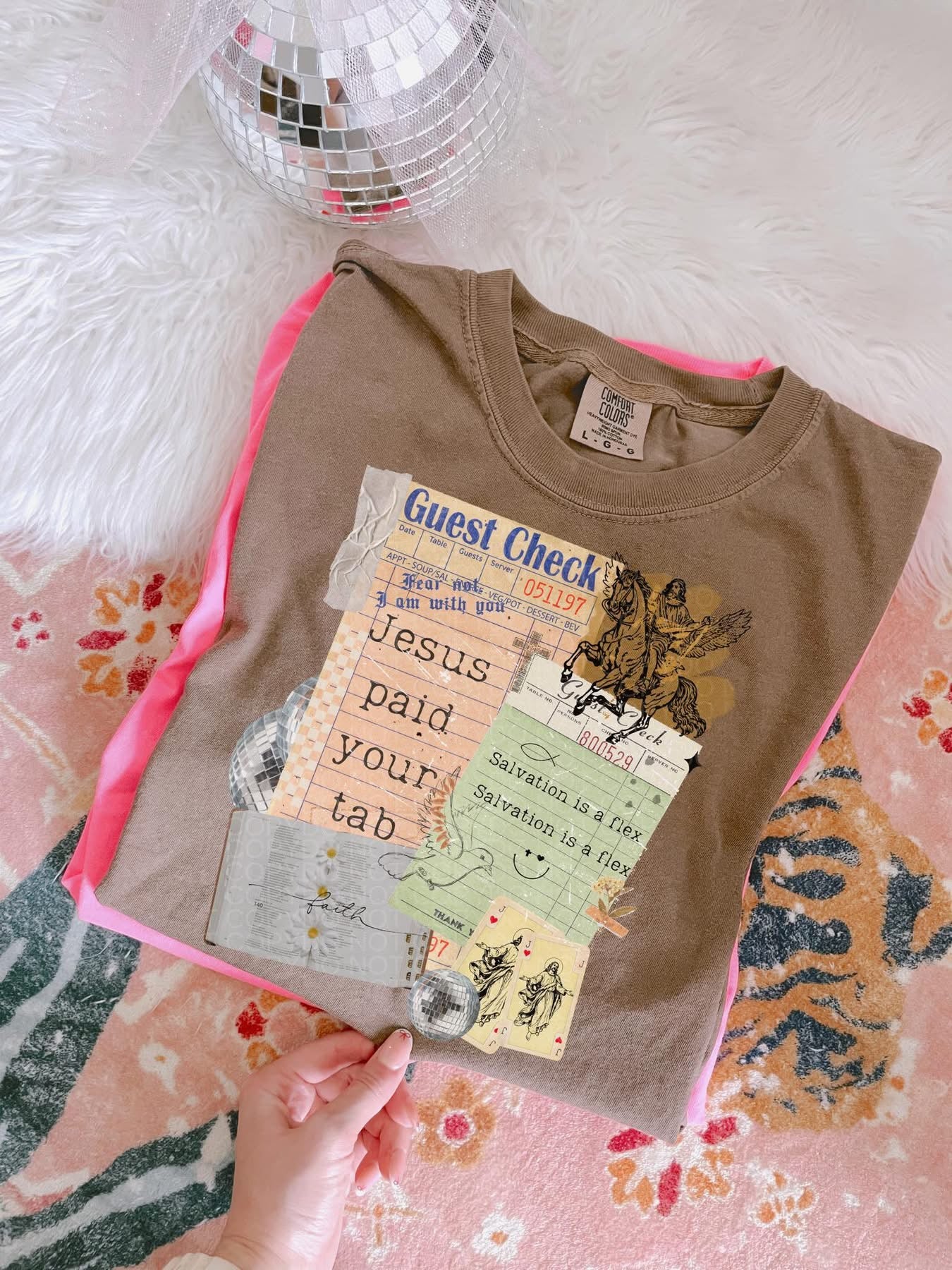 Jesus paid your tab graphic - Multiple Styles