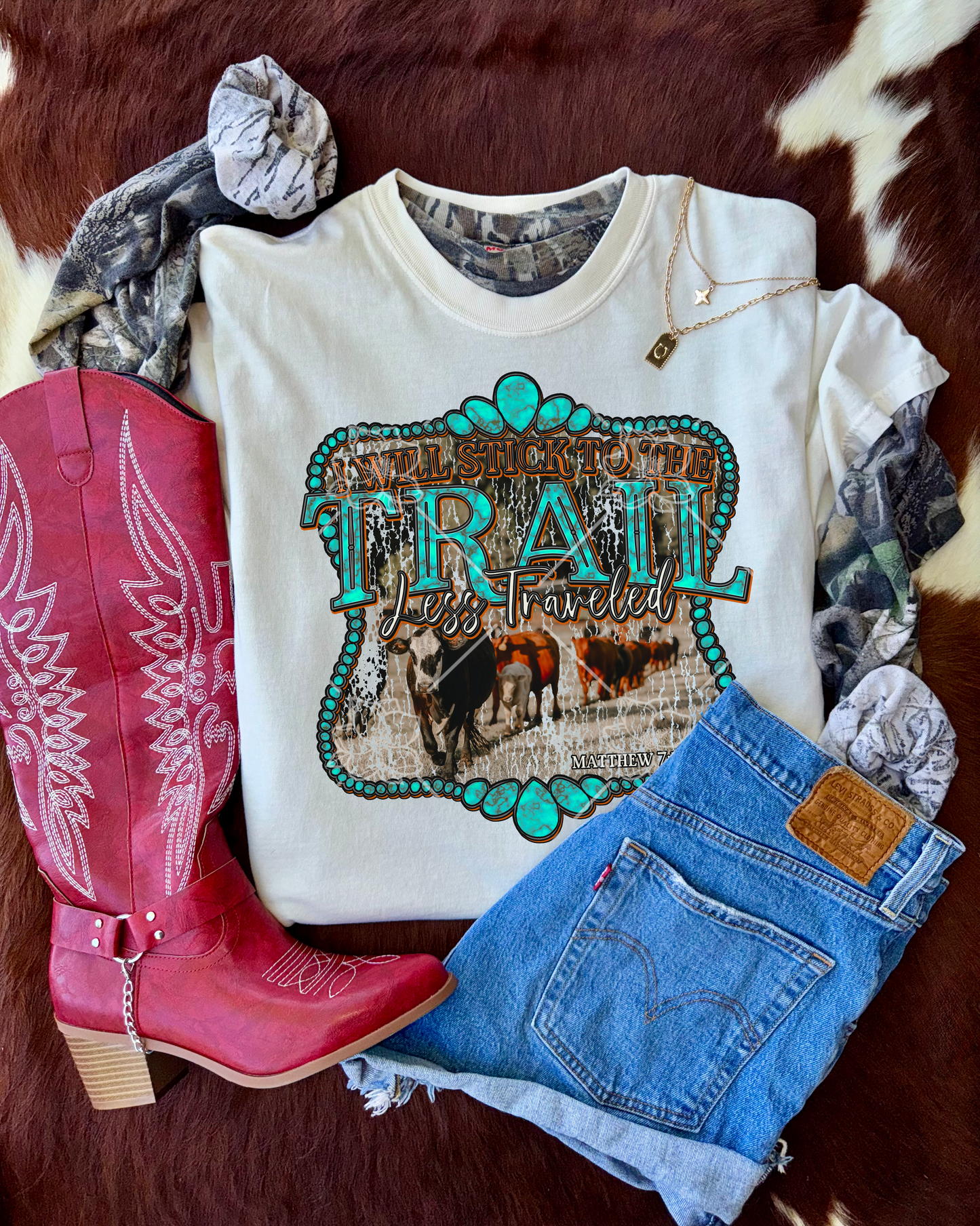 Stick To The Trail Less Traveled Graphic