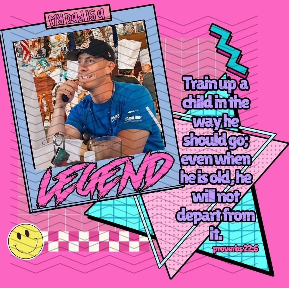 My dad is a legend graphic - Youth