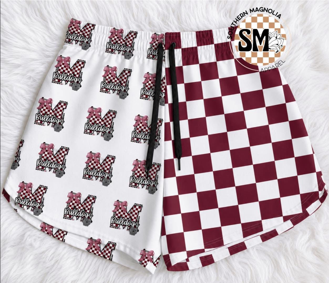 Magnolia Split Game Day Shorts - Millsap Exclusive Logo