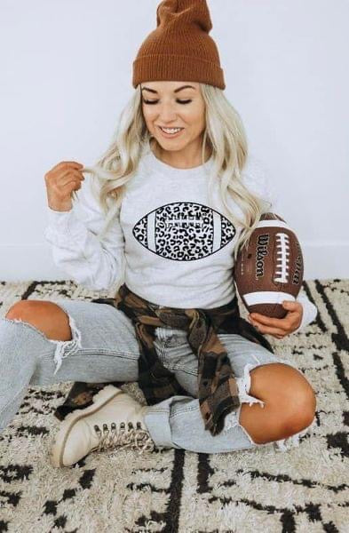 Leopard Football Sweatshirt