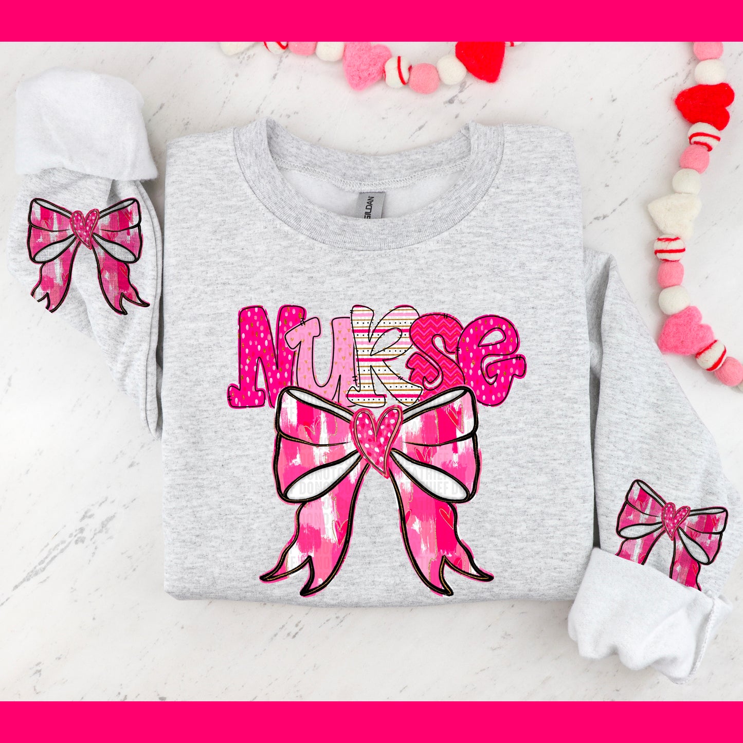 Coquette Valentines Graphic Sweatshirt