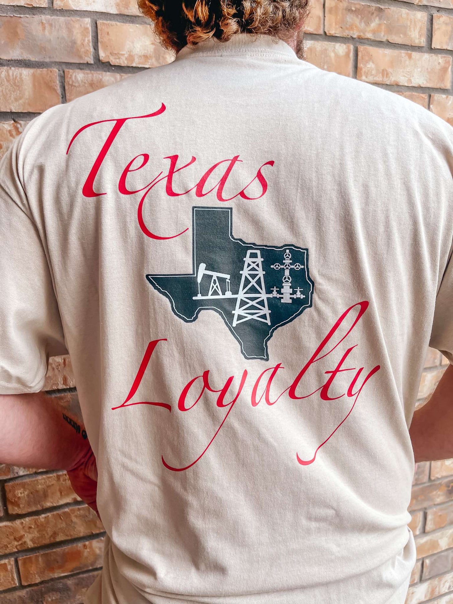 Texas Loyalty Oil Industry Silhouette