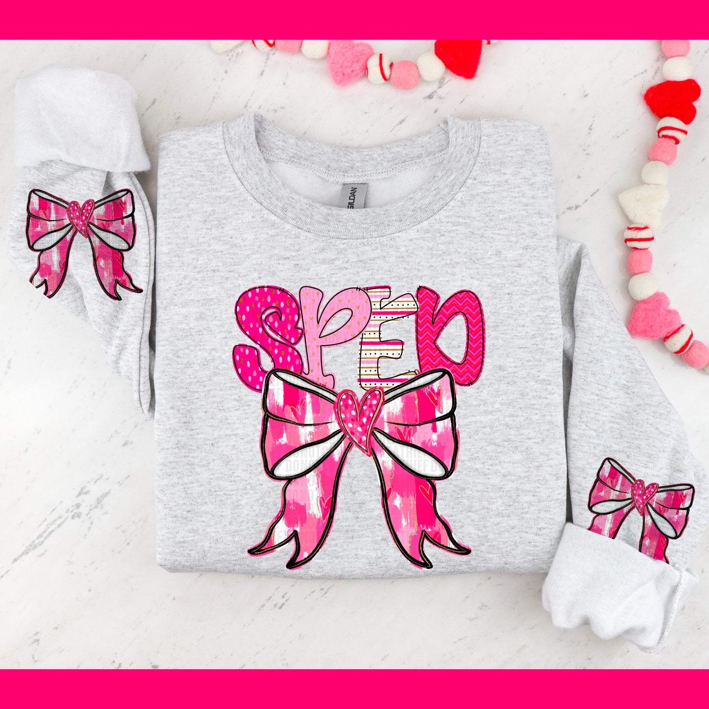 Coquette Valentines Graphic Sweatshirt