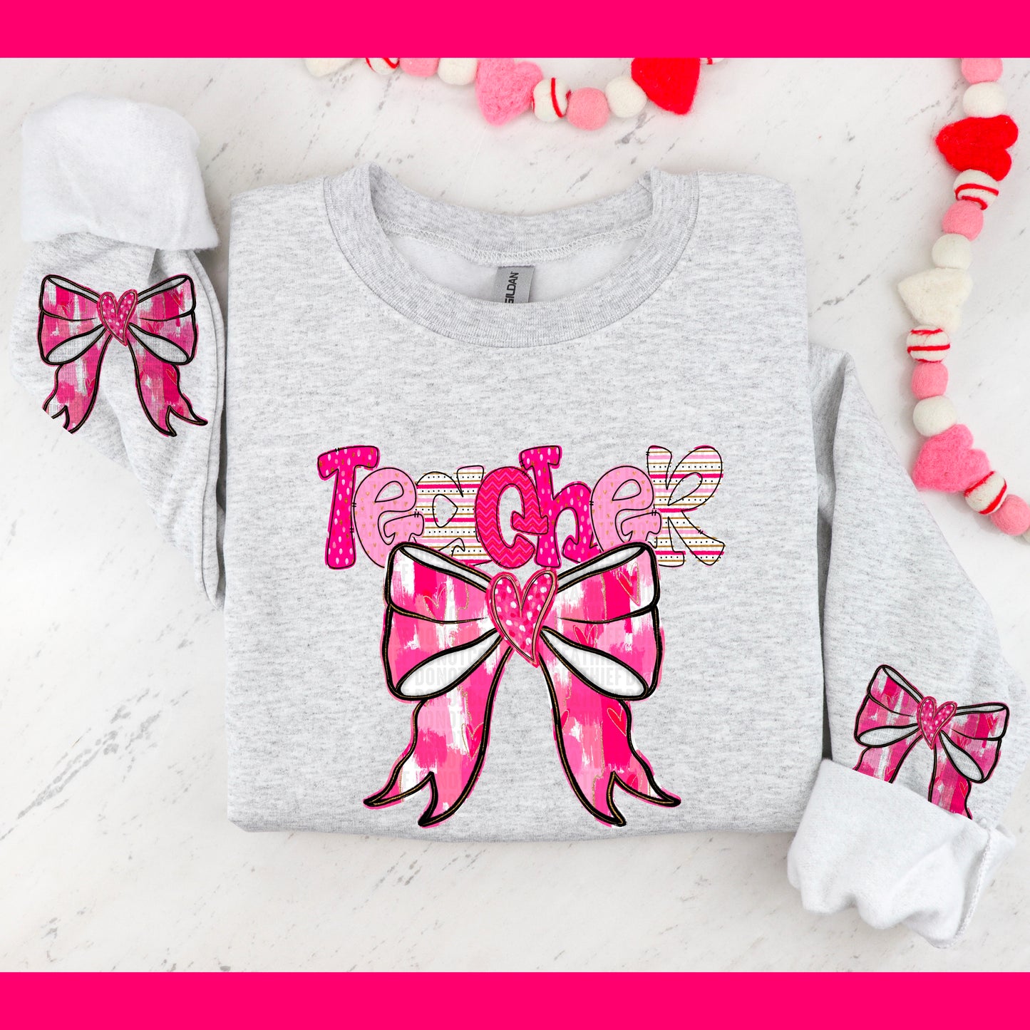 Coquette Valentines Graphic Sweatshirt
