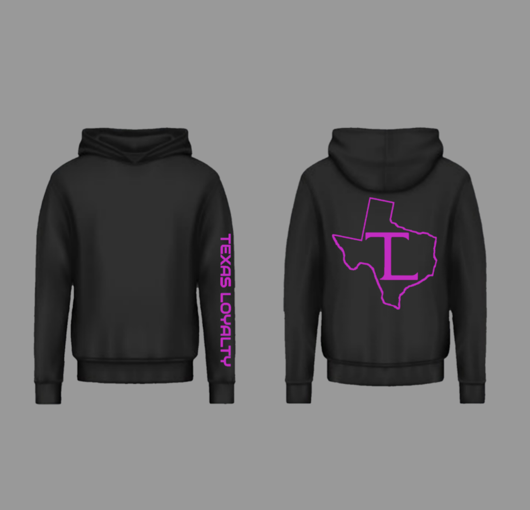 TL Brand / Hot Pink / Black Hoodie