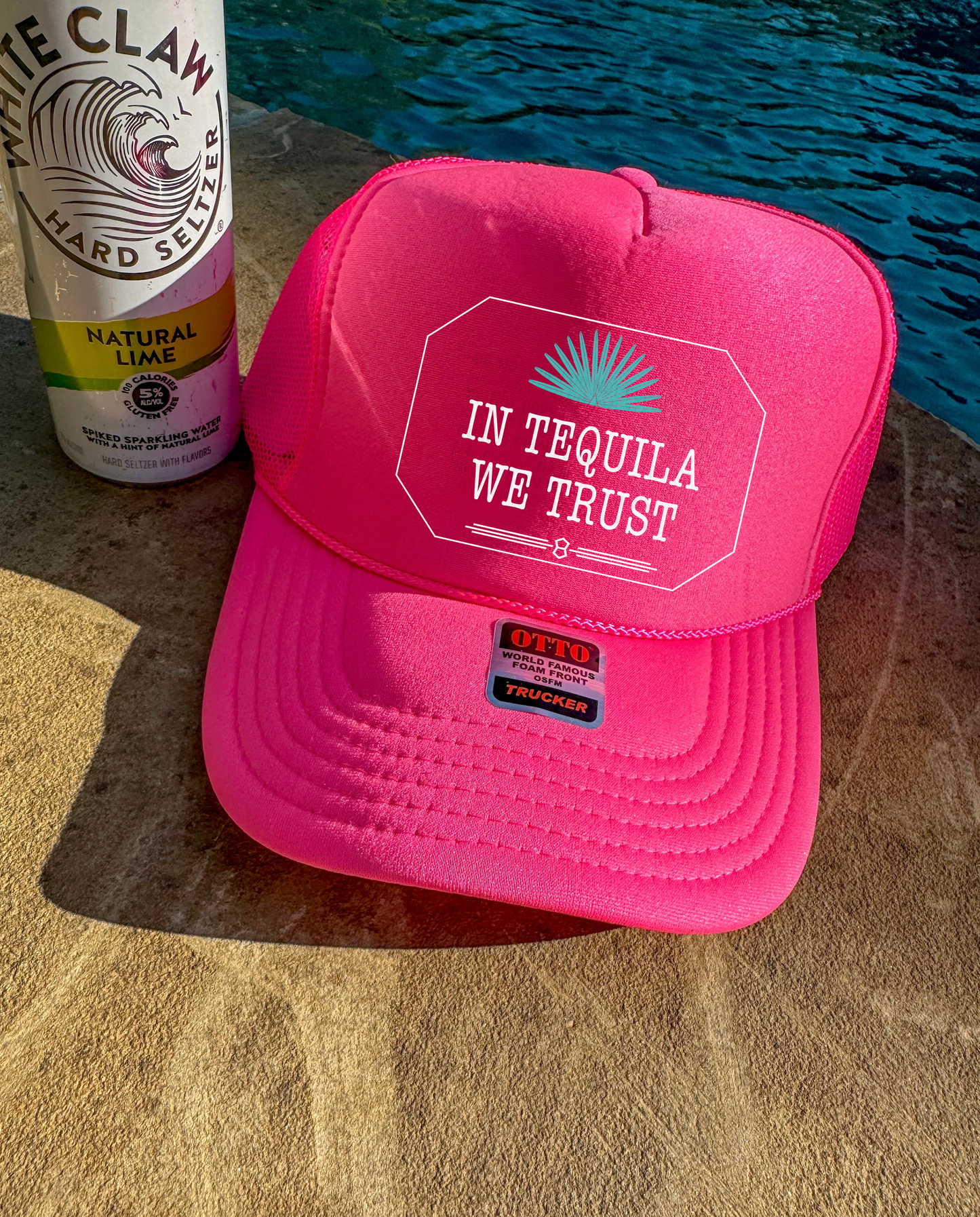 In tequila we trust trucker hat