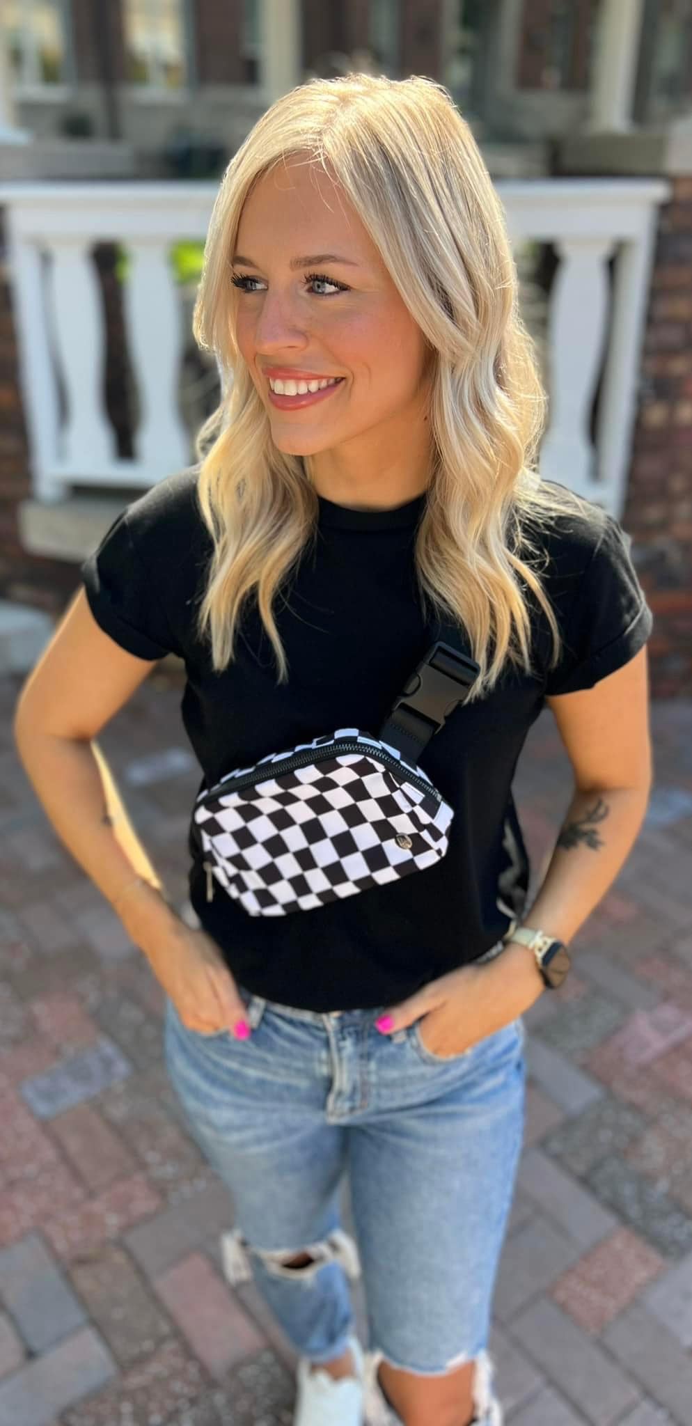 Checkered Bumb Bags