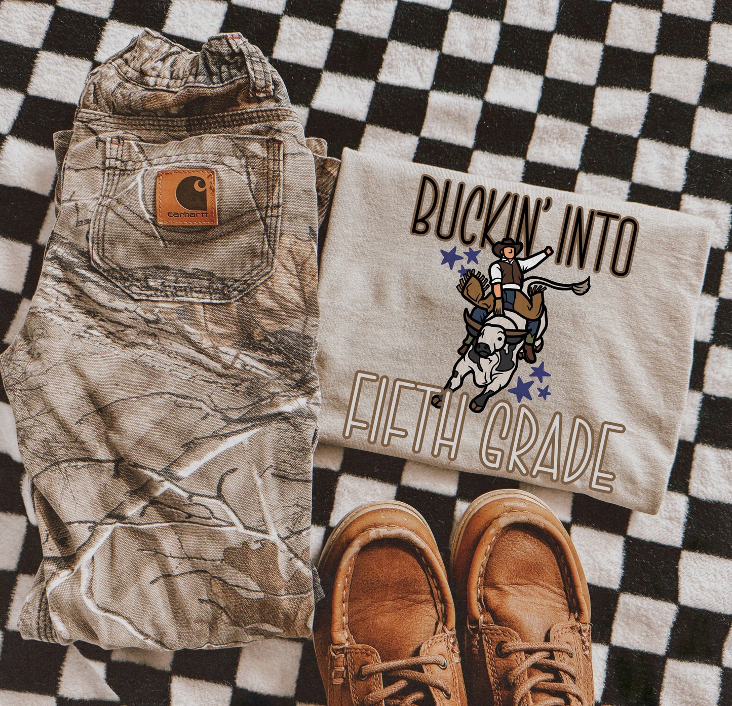 Buckin Into School Graphic Tee