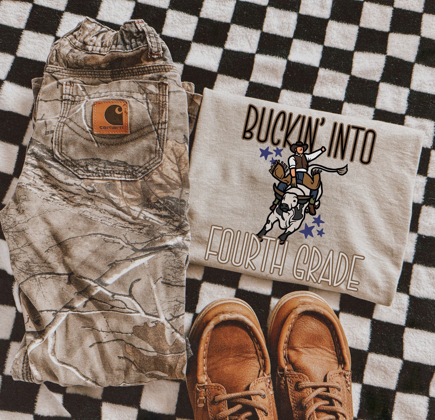 Buckin Into School Graphic Tee