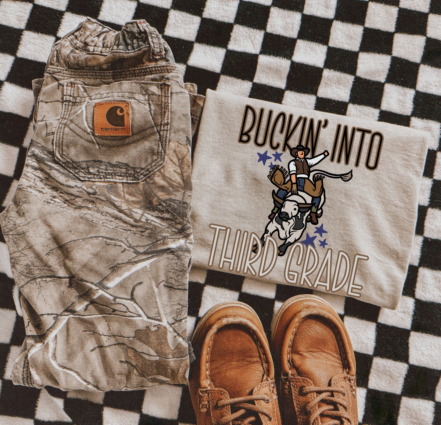 Buckin Into School Graphic Tee