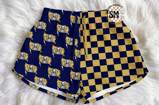 Magnolia Split Game Day Shorts - Perrin