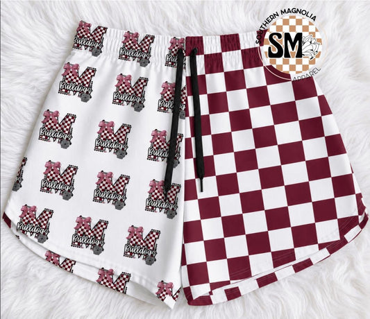 Magnolia Split Game Day Shorts - Millsap Exclusive Logo