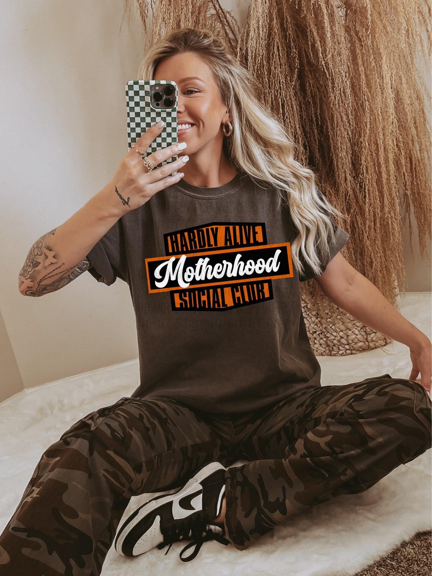 Hardly Alive Motherhood Social Club Graphic Tee