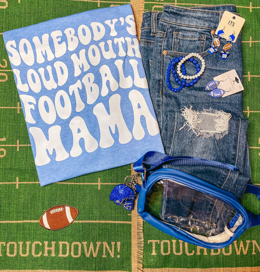 Loud Mouth Football Mama - Customize tee color