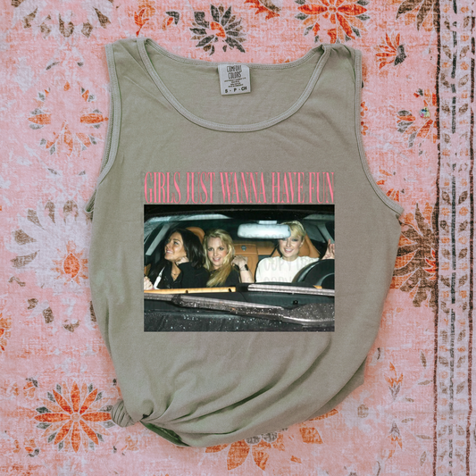 Girls Just Wanna Have Fun Graphic Tank (Copy)